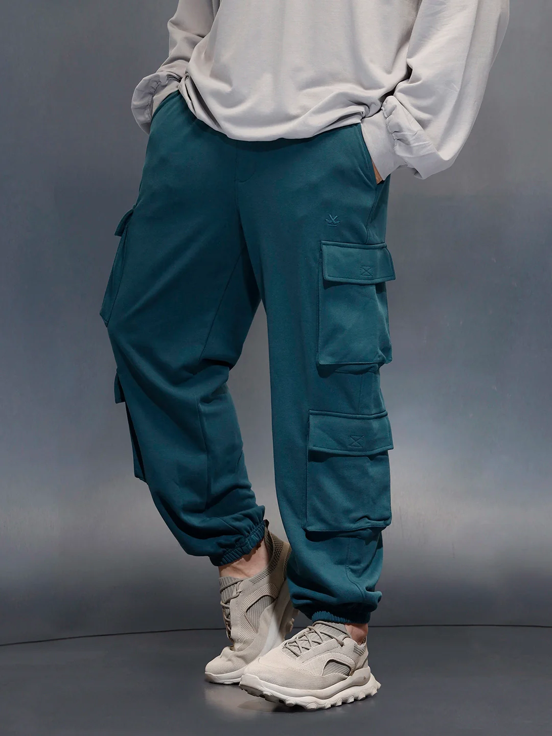 Casual Utility Pocket Joggers for Men  | Green - Image 4