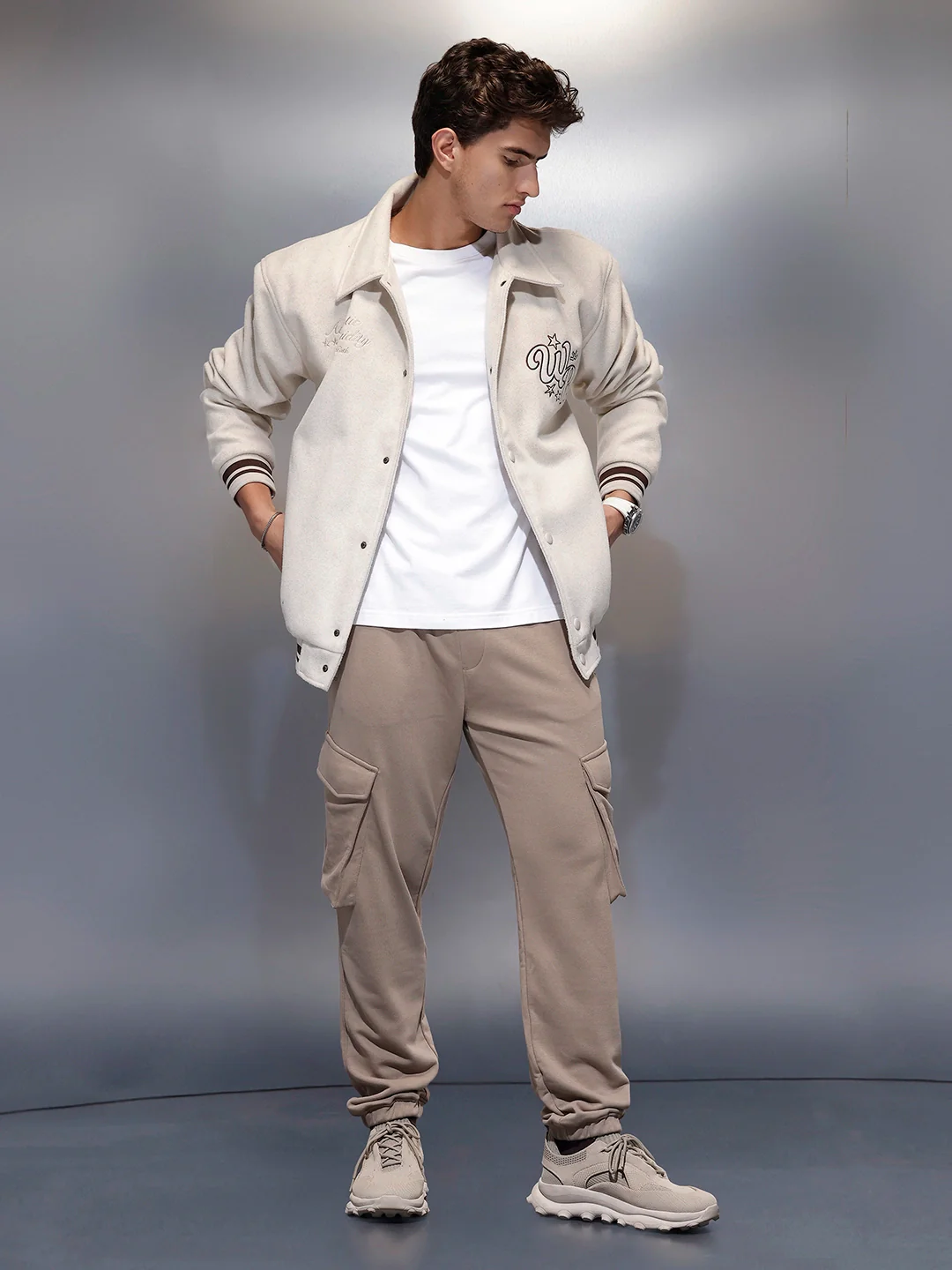 Casual Utility Pocket Joggers   |  Khaki - Image 2