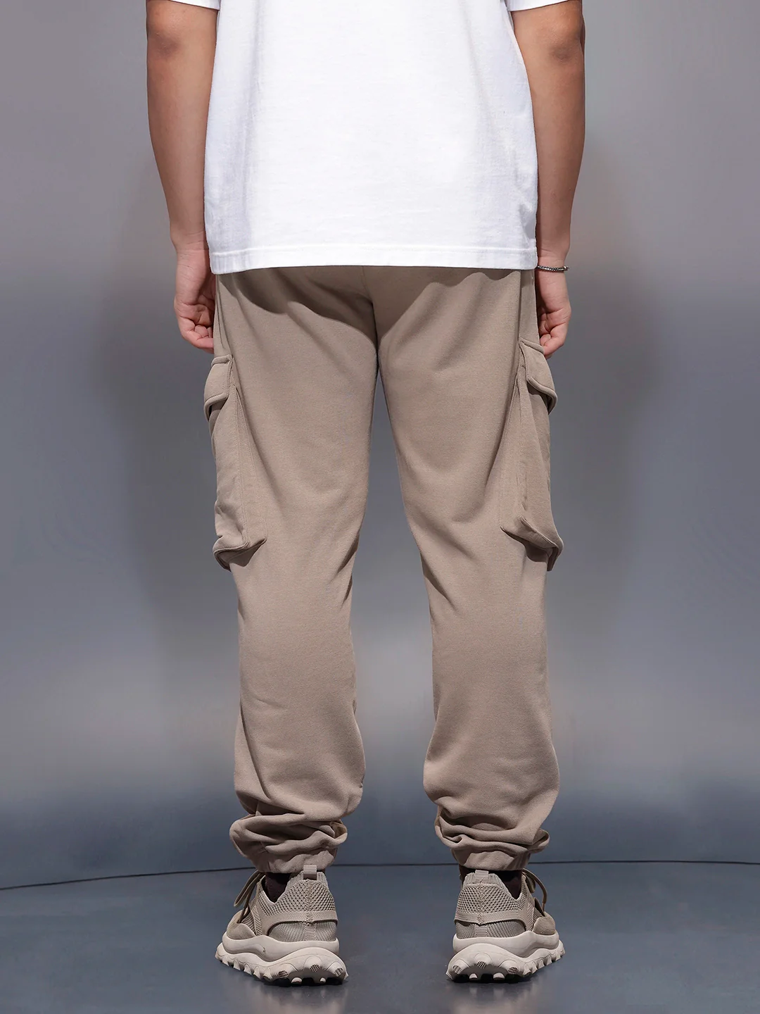 Casual Utility Pocket Joggers   |  Khaki - Image 3
