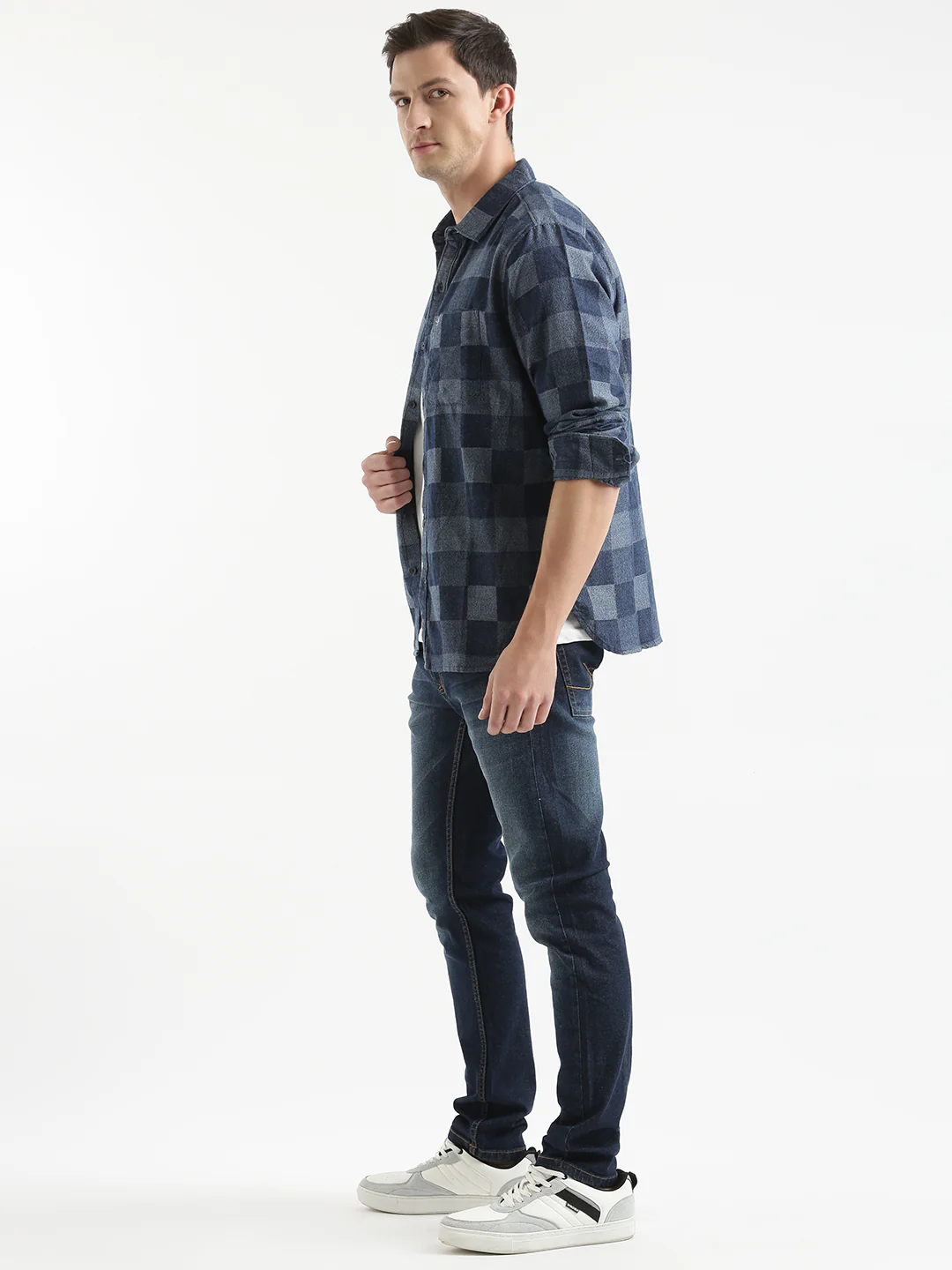 Checked Blocks Abstract Shirt - Image 4