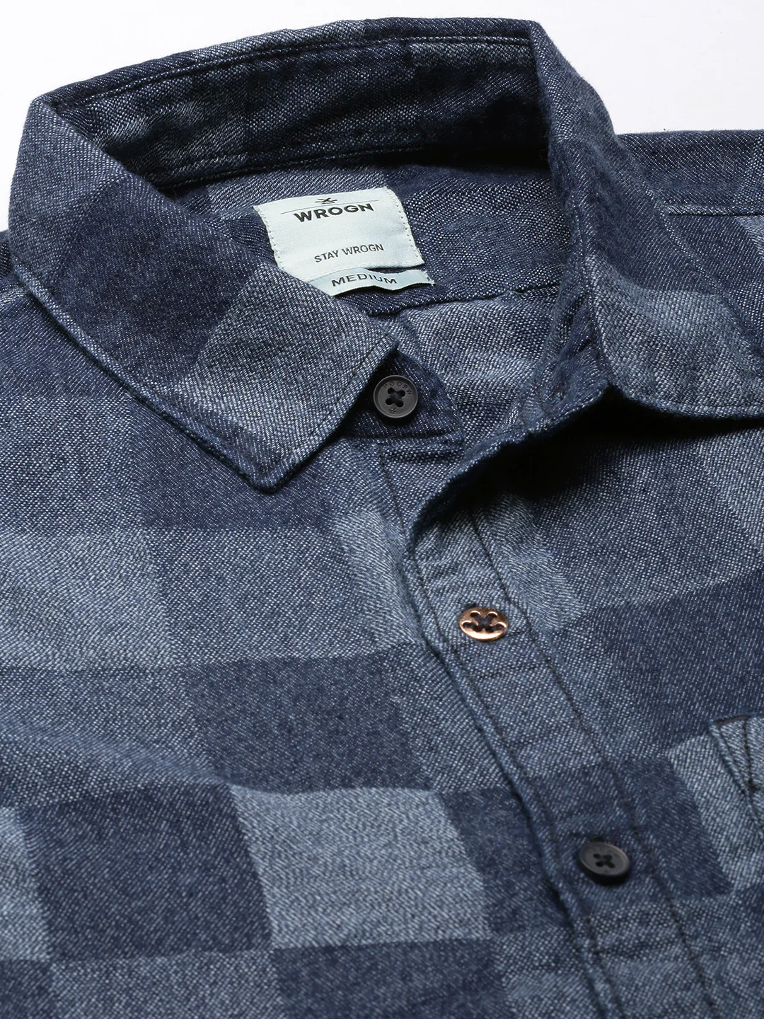 Checked Blocks Abstract Shirt - Image 5