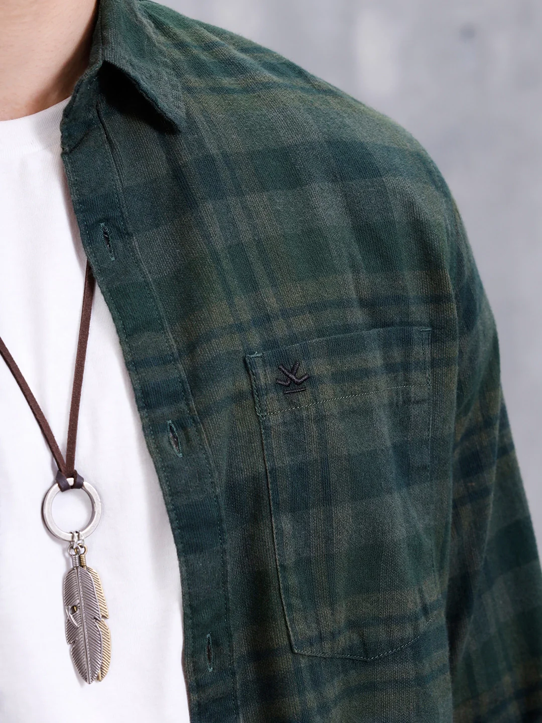 Checkered Full Sleeve Regular Fit Shirt | Green - Image 5