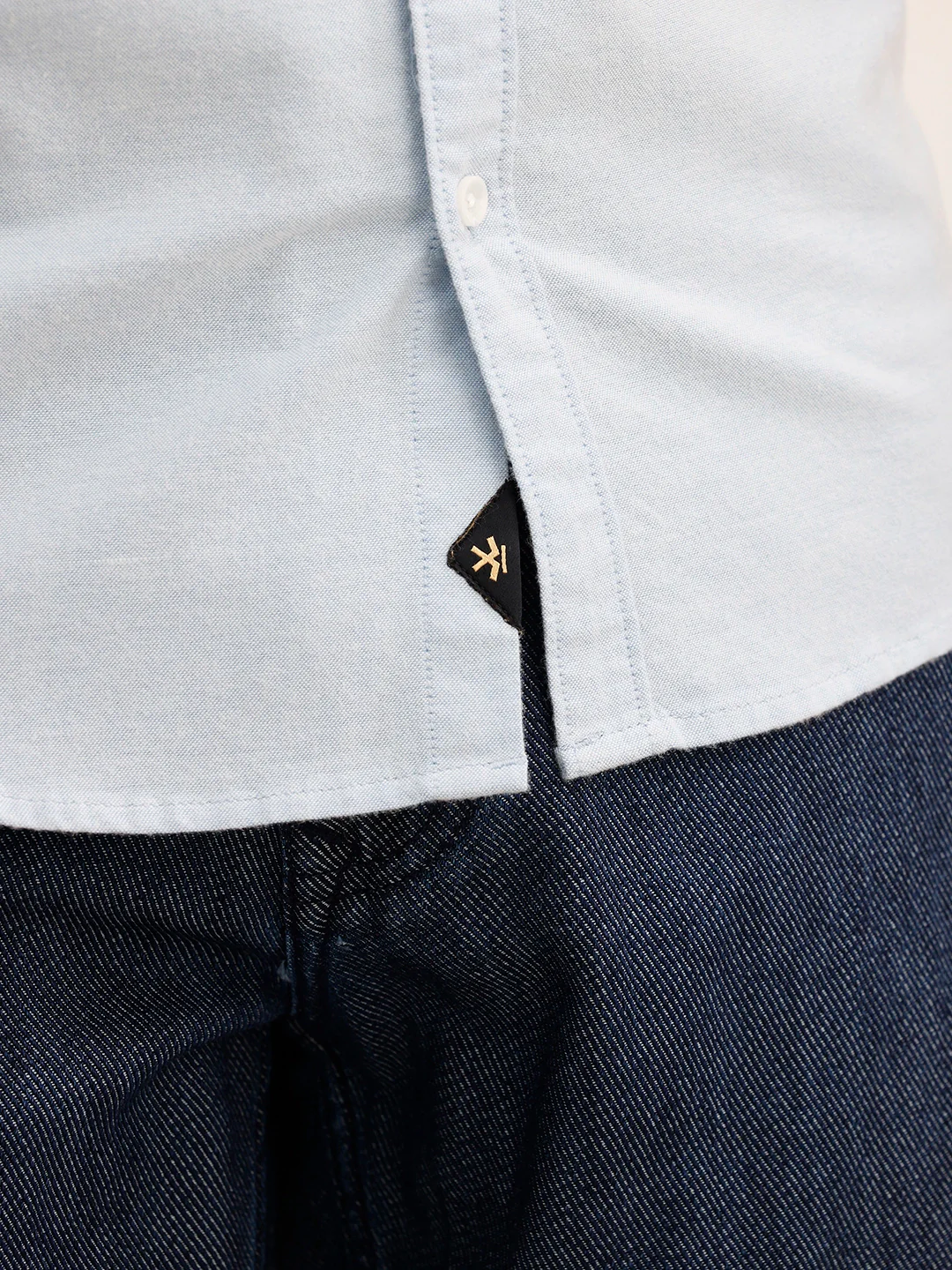 Claasic Regular Fit Solid Shirt | Light Blue - Image 5