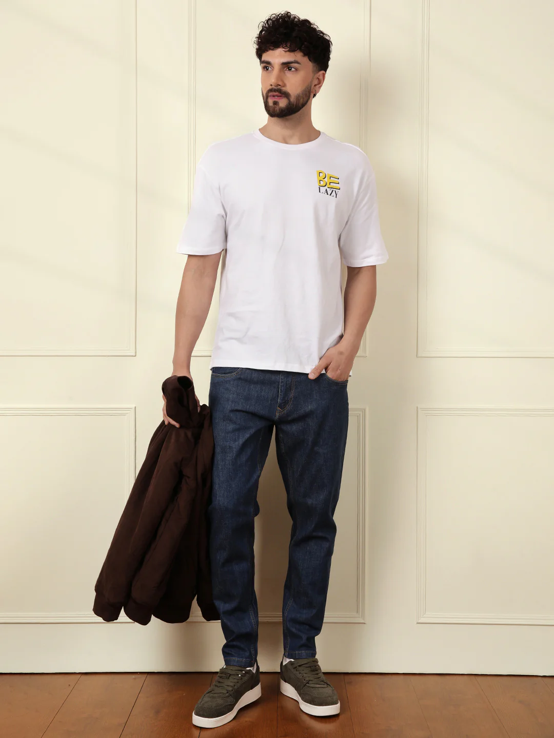 Light Fade Skinny Fit Jeans | Dark Blue - Image 2