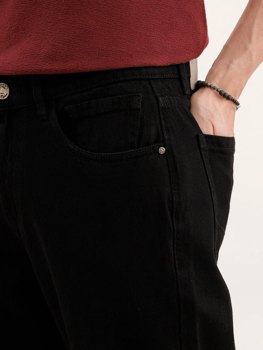 Classic Anti Fit Denim Jeans | Black - Image 5