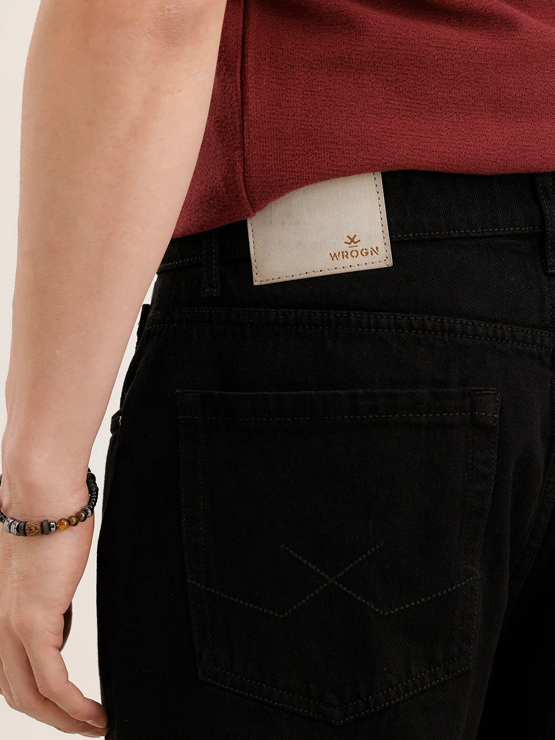 Classic Anti Fit Denim Jeans | Black - Image 6