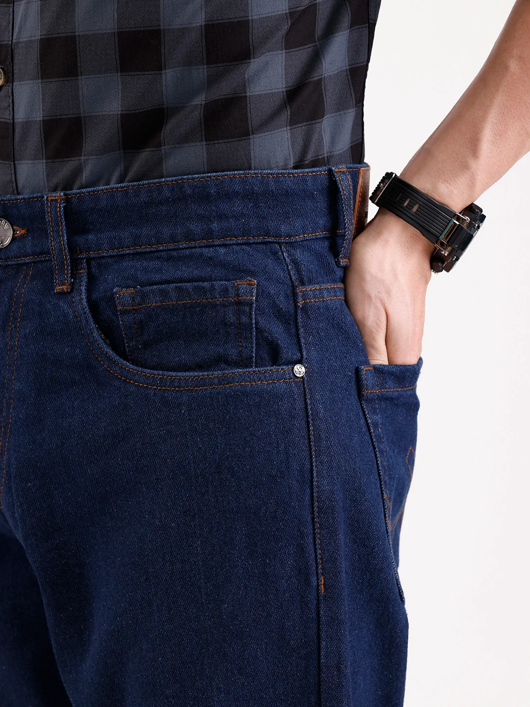 Classic Anti Fit Denim Jeans   |  Blue - Image 5
