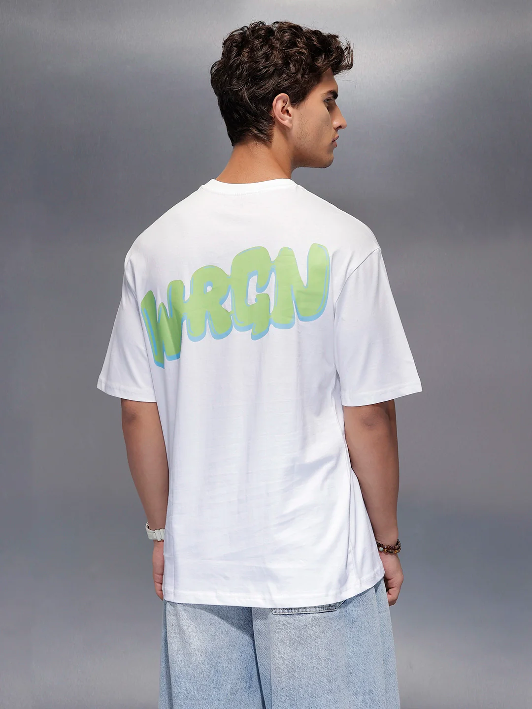 Classic Back Printed T-Shirt   |  White - Image 3