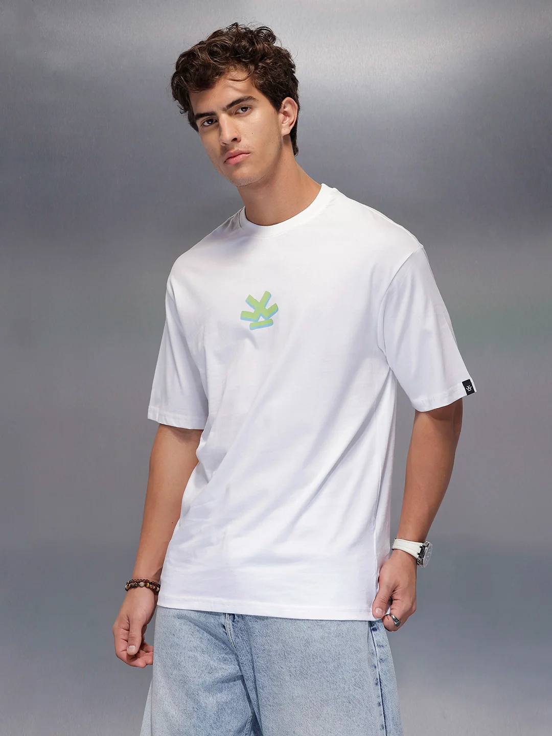 Classic Back Printed T-Shirt   |  White - Image 4
