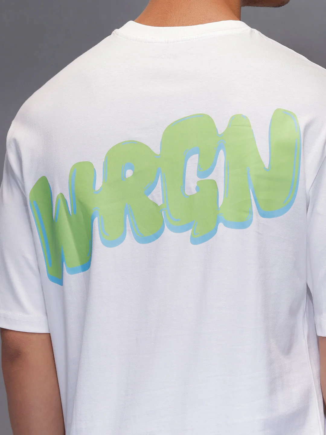 Classic Back Printed T-Shirt   |  White - Image 5