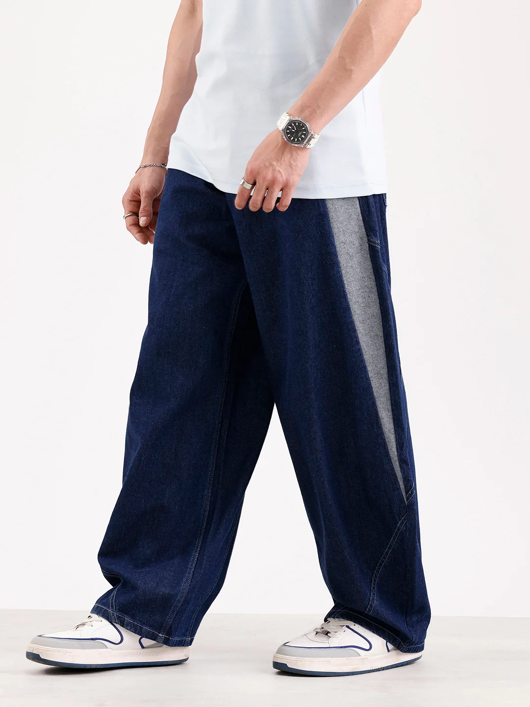 Classic Baloon Fit Jeans   |  Blue - Image 4