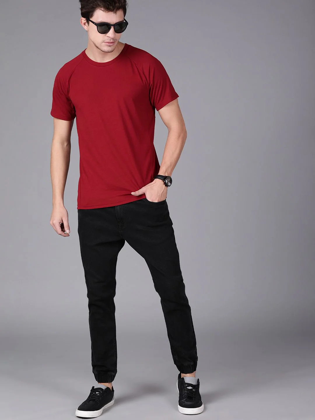 Classic Black Denim Jogger - Image 2