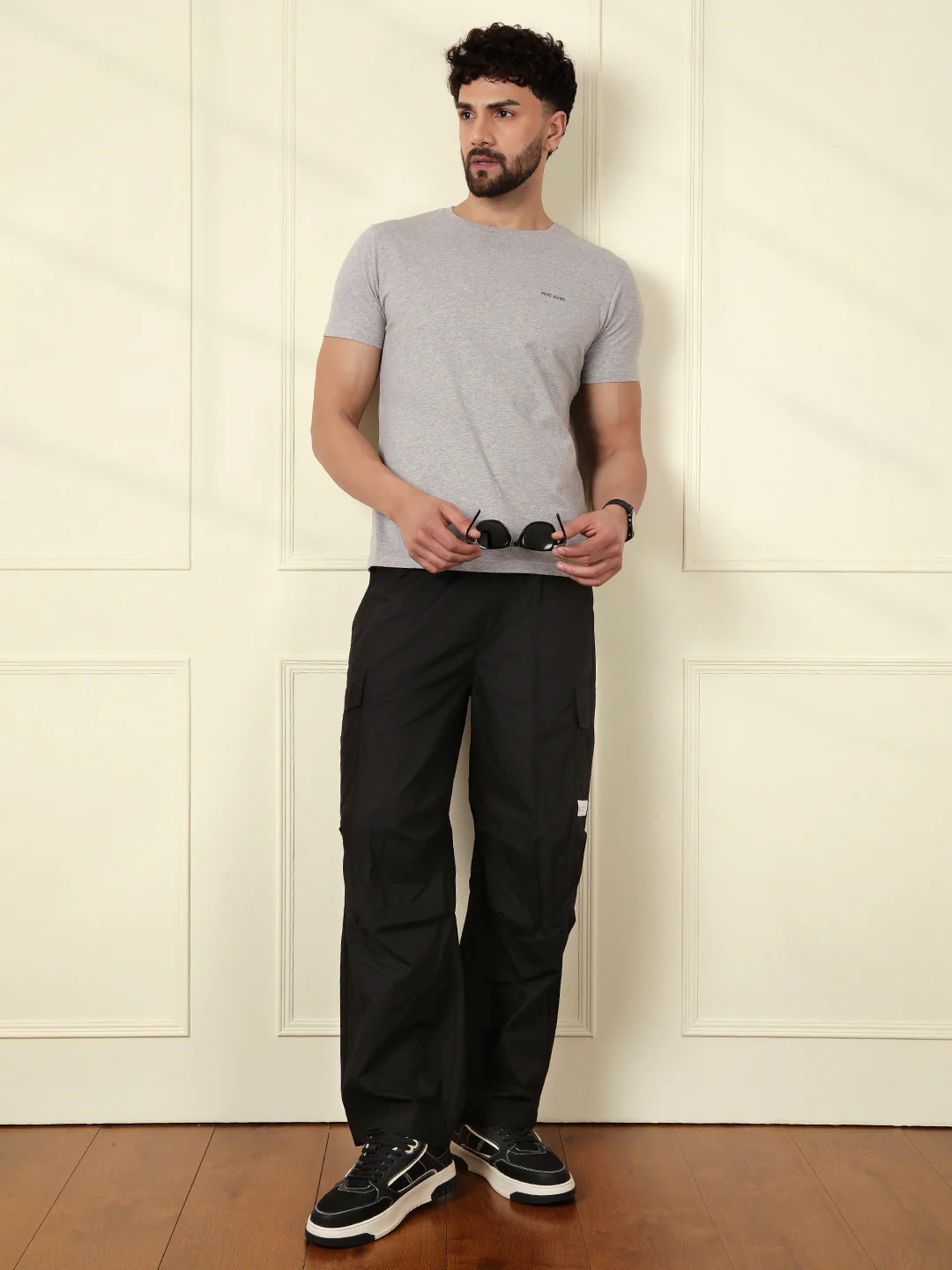 Classic Black Parachute Pants - Image 2