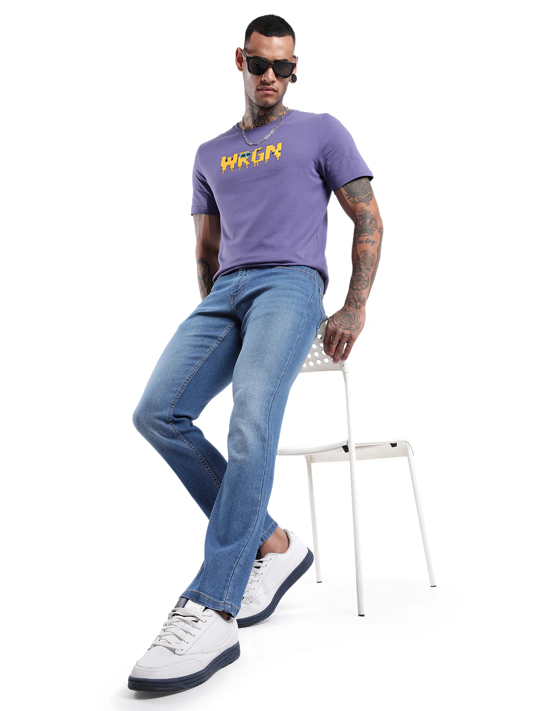 Classic Blue Five Pocket Denim Jeans - Image 2