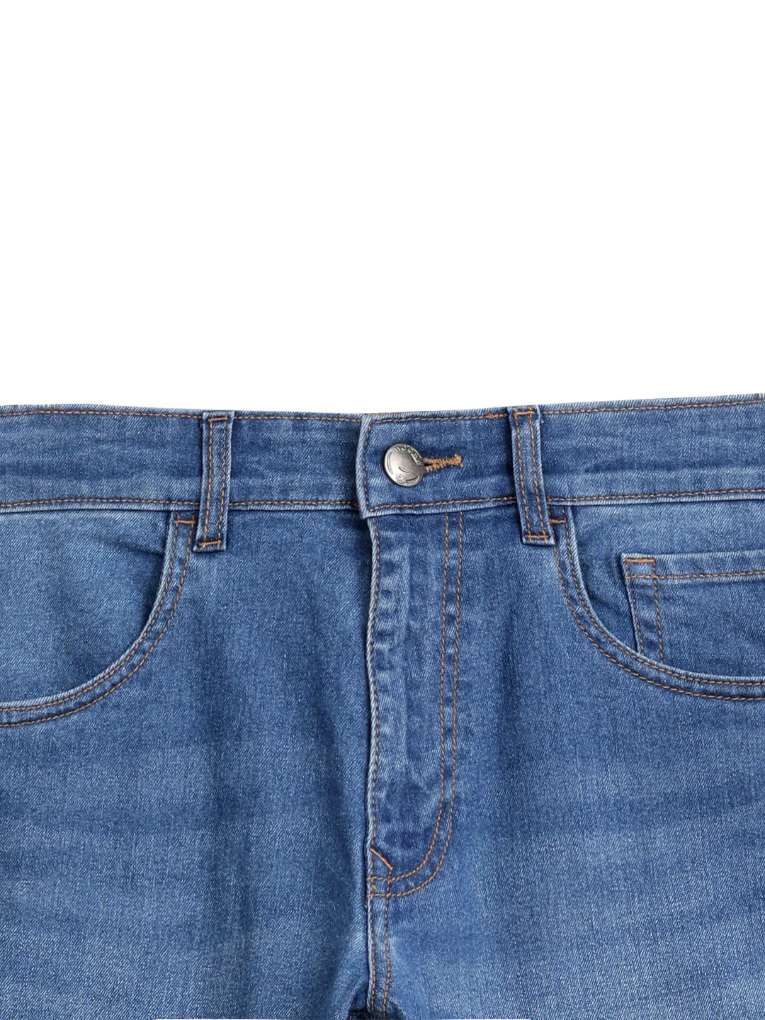 Classic Blue Five Pocket Denim Jeans - Image 9