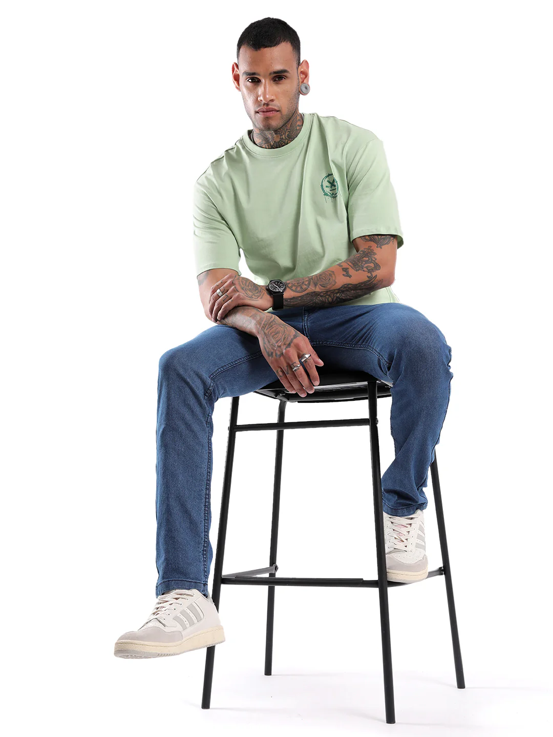 Classic Blue Twill Denim Jeans - Image 2
