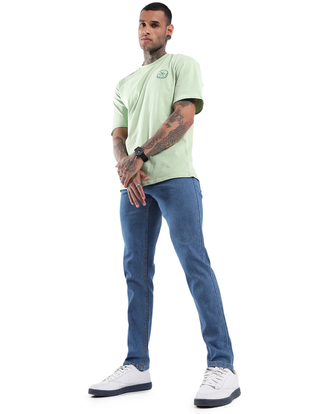 Classic Blue Twilled Jeans - Image 2
