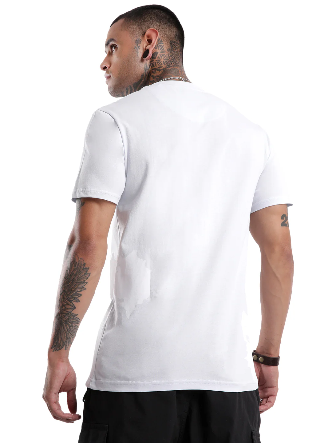 Classic Crew Neck Serenity Printed T-Shirt - Image 3