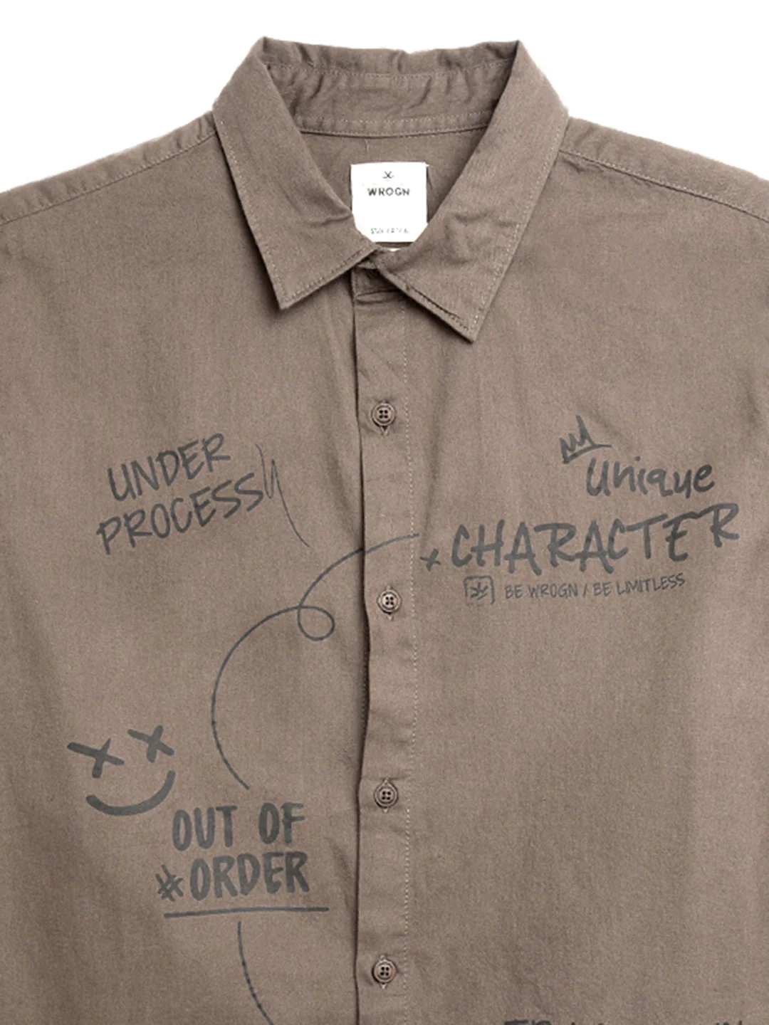 Classic Dark Olive Printed T-Shirt - Image 8