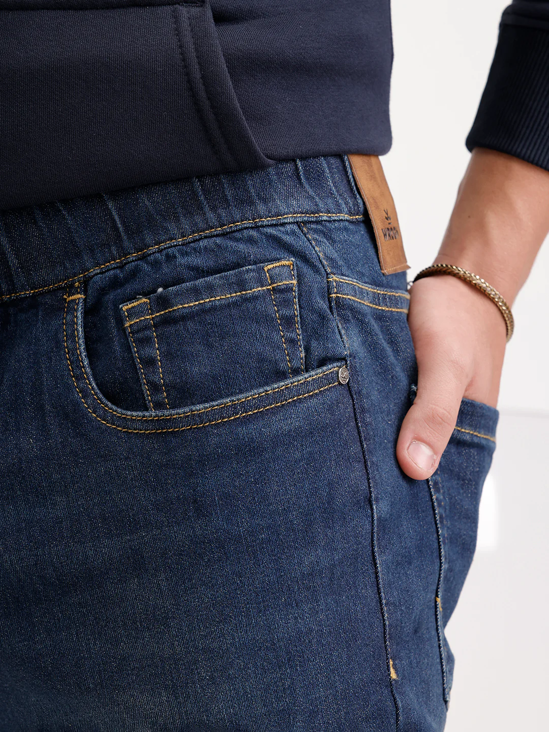 Classic Denim Jogger  | Blue - Image 6