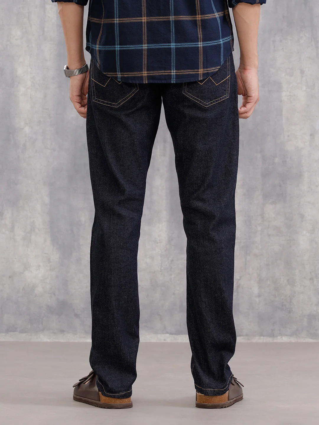 Classic Dk Blue Rinse Wash Jeans | Blue - Image 3