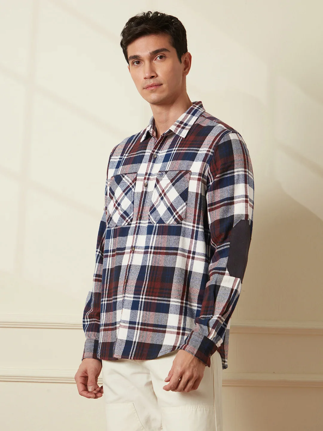 Brushed Flannel Overshirt  | Multicolor - Image 4