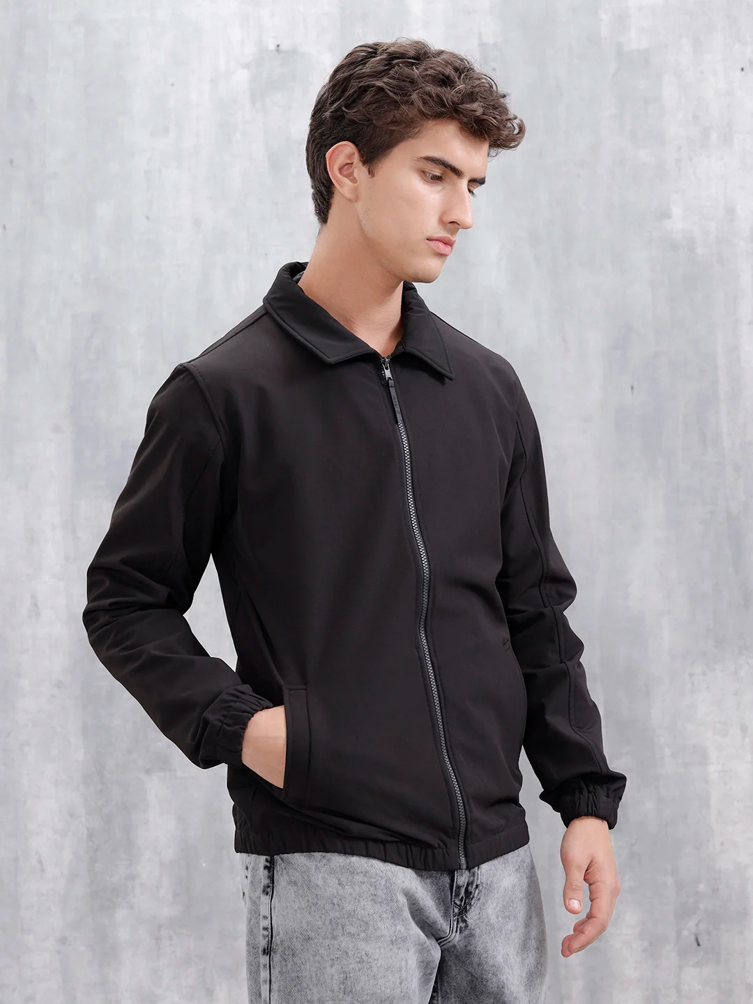 Classic Everyday Casual Jacket For Men | Black - Image 4