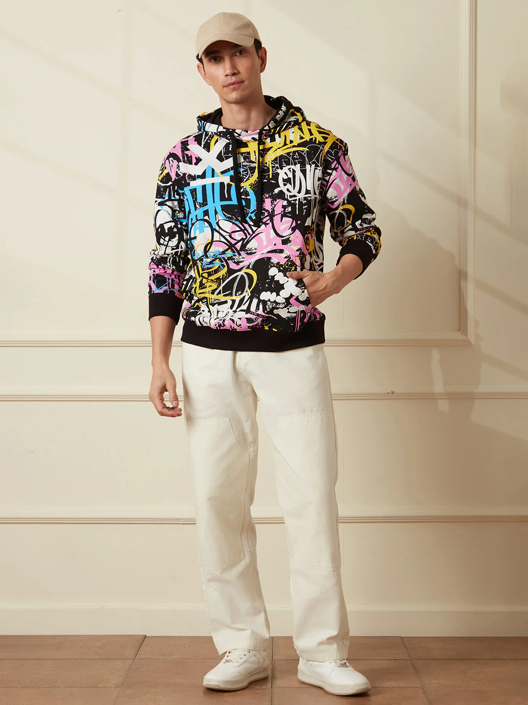 Classic Graffiti AOP Hoodie - Image 2