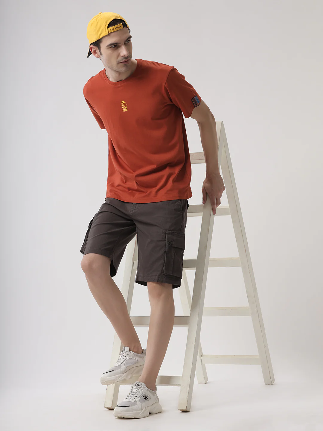 Classic Grey Denim Shorts - Image 2