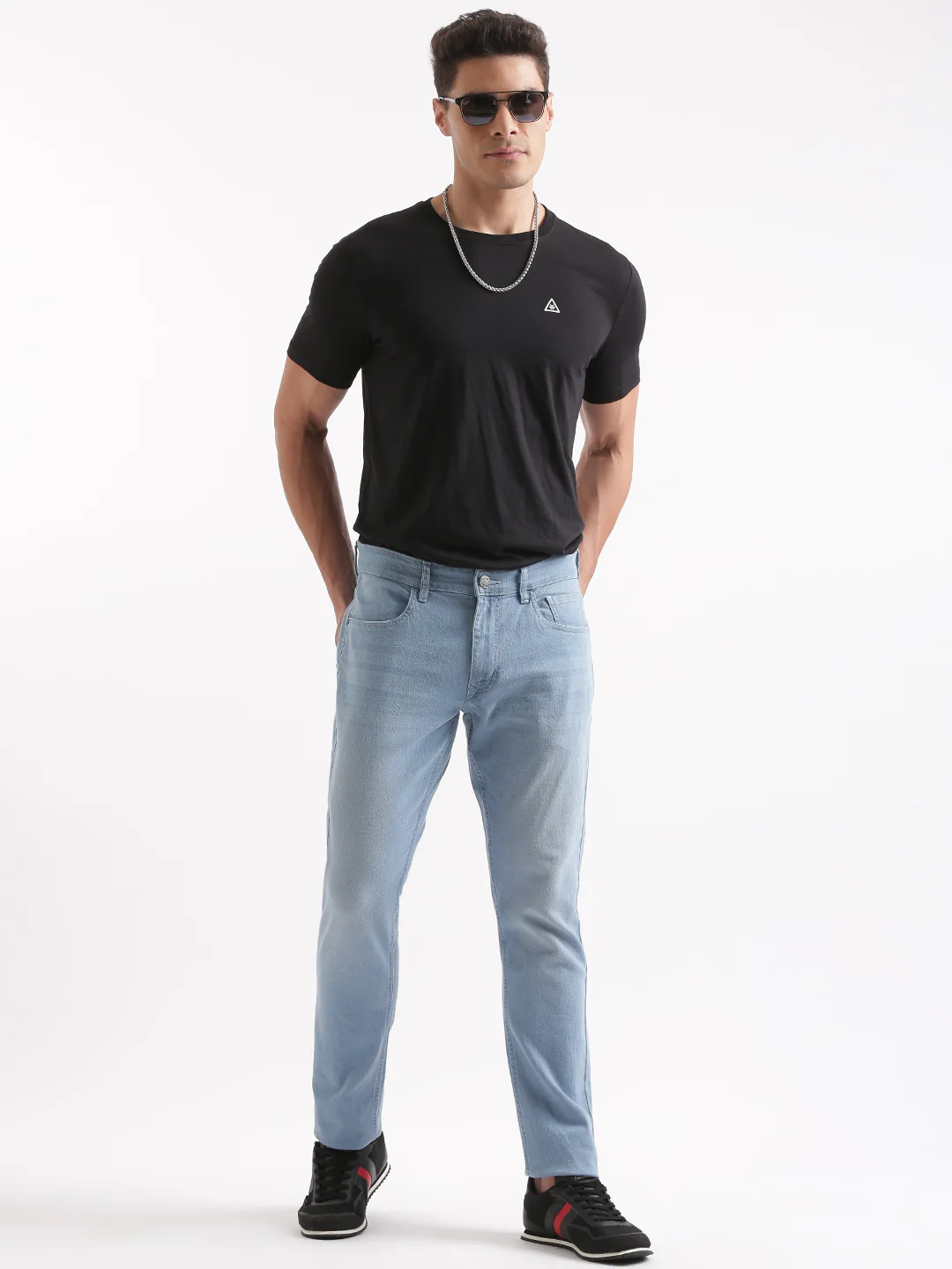 Classic Light Blue Washed Jeans - Image 2