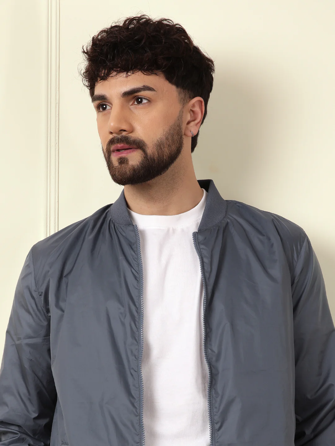 Classic Nylon Bomber Jacket - Image 8