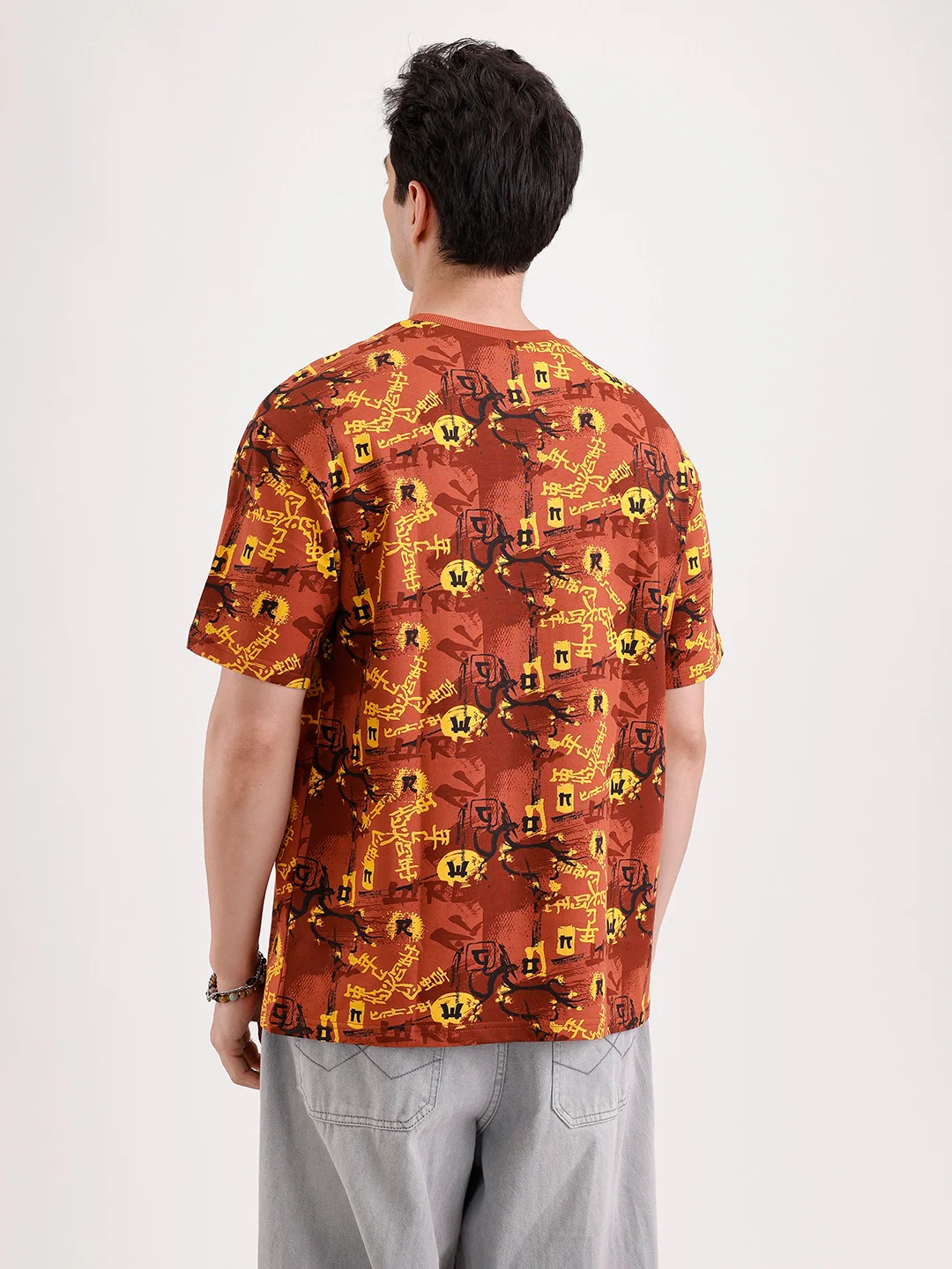 Classic Oversized AOP T-Shirt  | Rust - Image 3