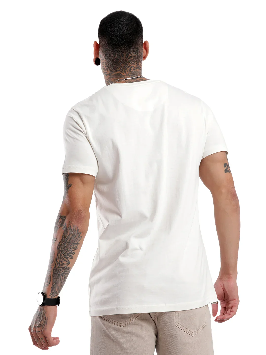 Classic Placement Print Crew Neck T-Shirt - Image 3