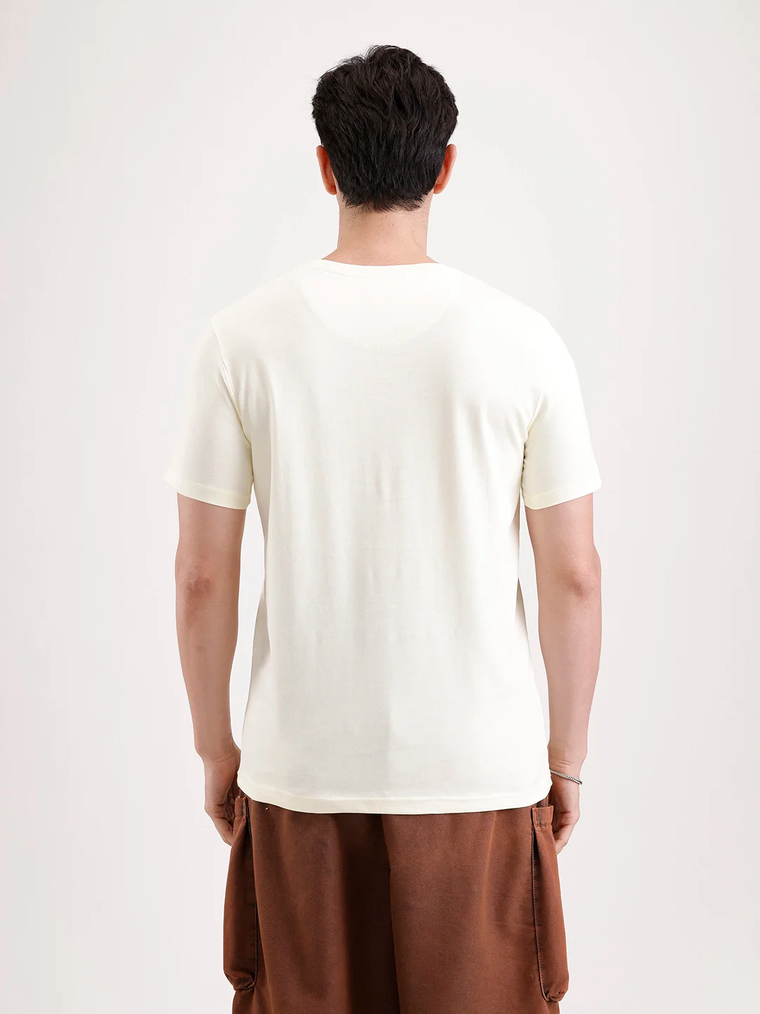 Classic Placement Printed T-Shirt   |  Yellow - Image 3
