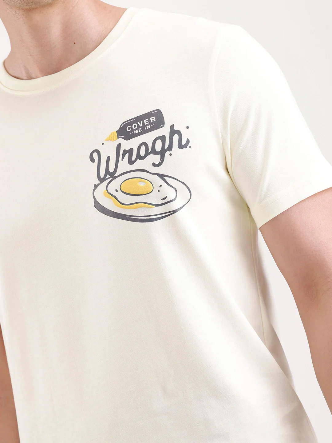 Classic Placement Printed T-Shirt   |  Yellow - Image 5