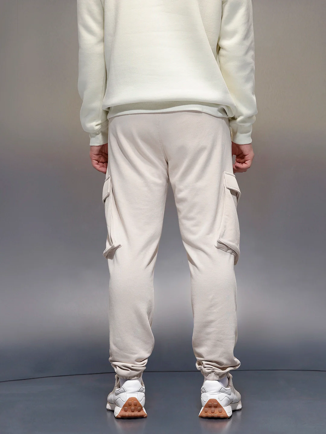 Classic Regular Fit Jogger  | Beige - Image 3