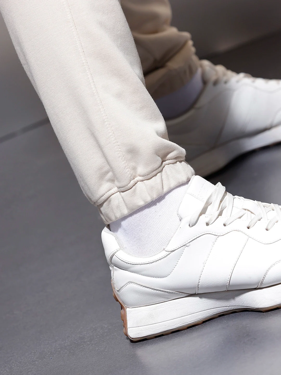 Classic Regular Fit Jogger  | Beige - Image 5