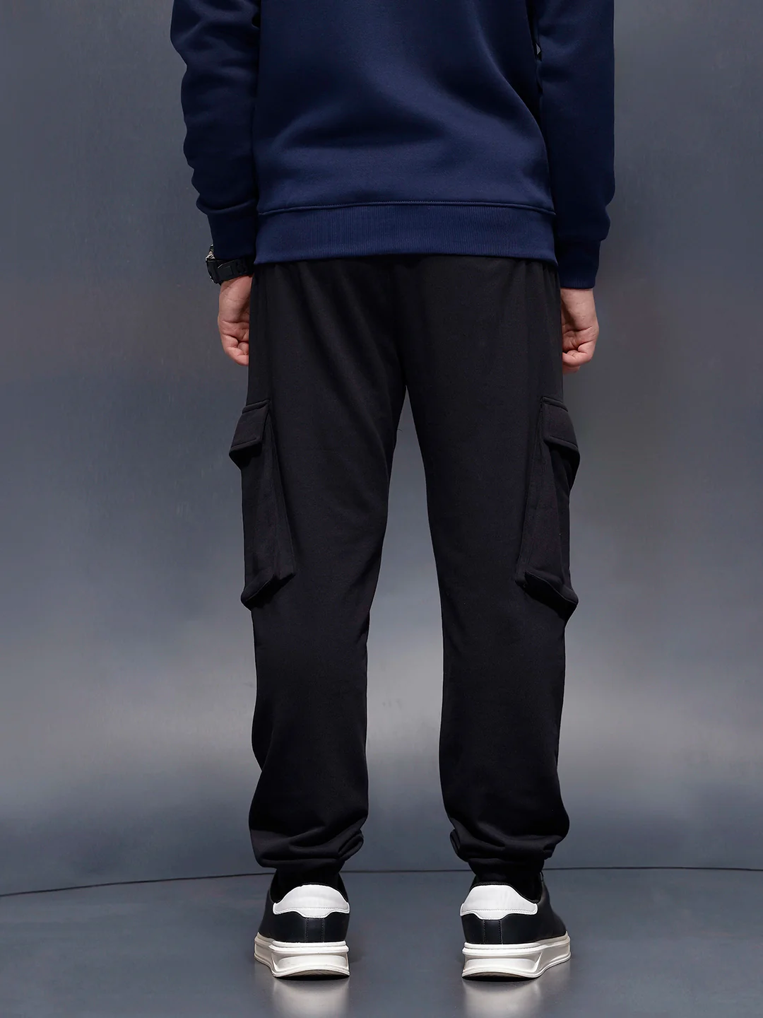 Classic Regular Fit Jogger  | Black - Image 3