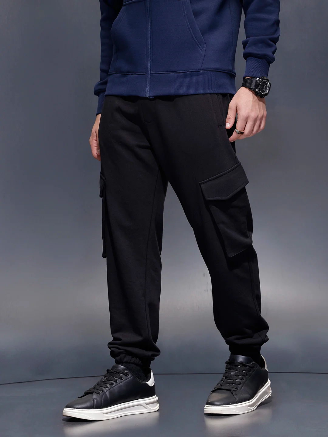 Classic Regular Fit Jogger  | Black - Image 4