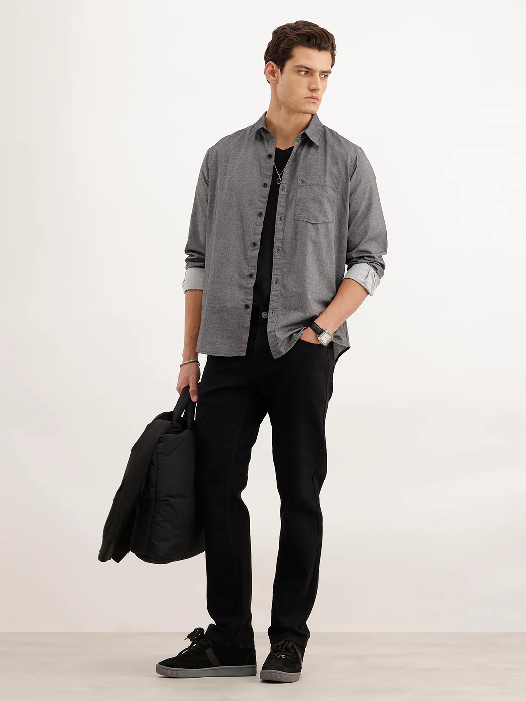 Classic Regular Fit Shirt | Black - Image 2