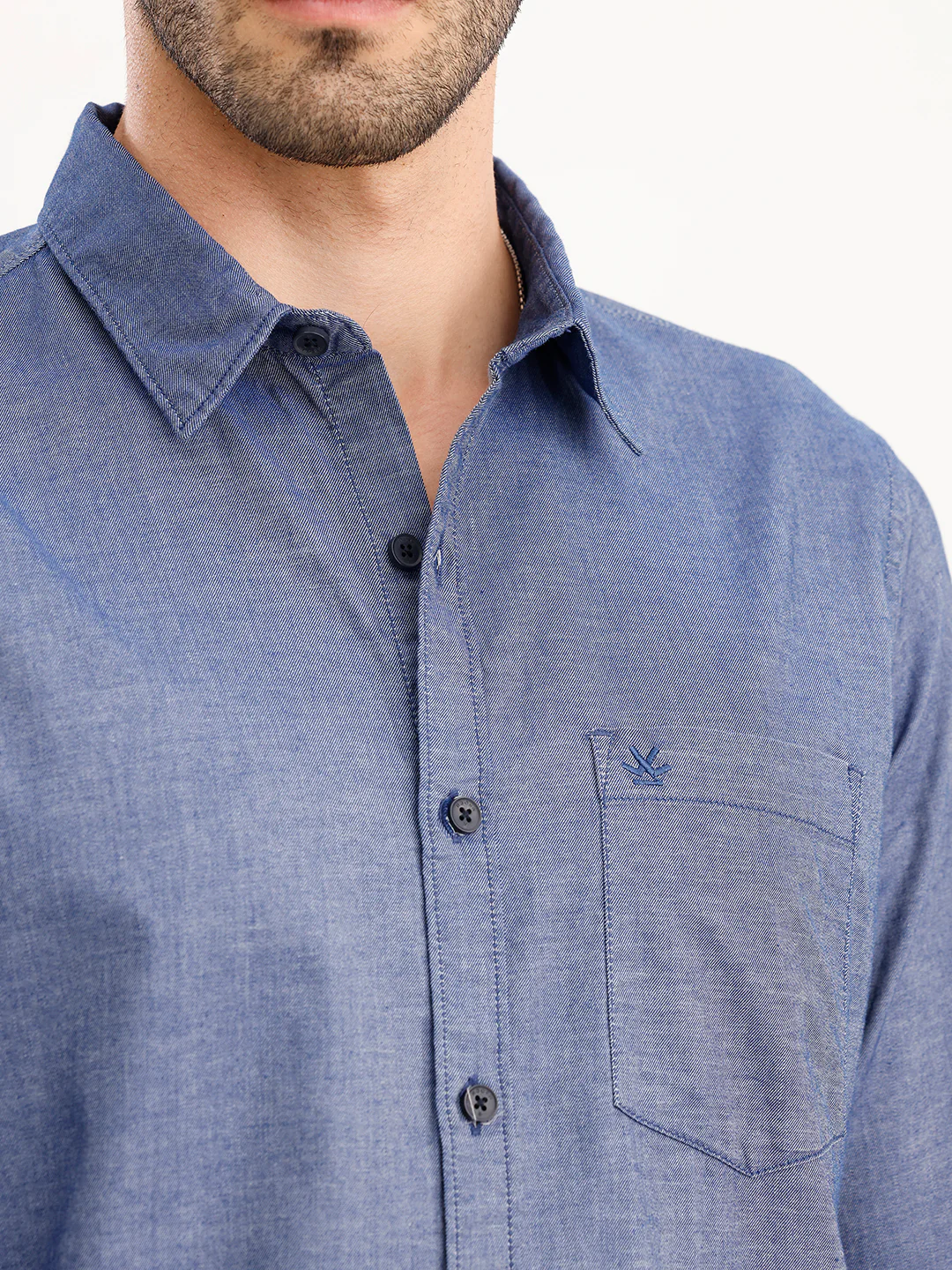 Classic Regular Fit Shirt | Blue - Image 5