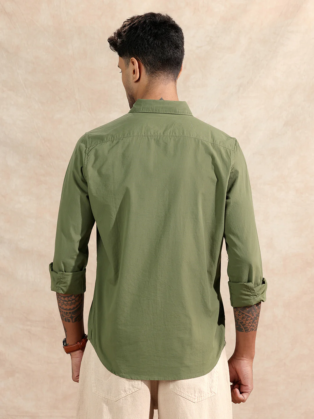 Classic Regular Fit Shirt | Dark Green - Image 3
