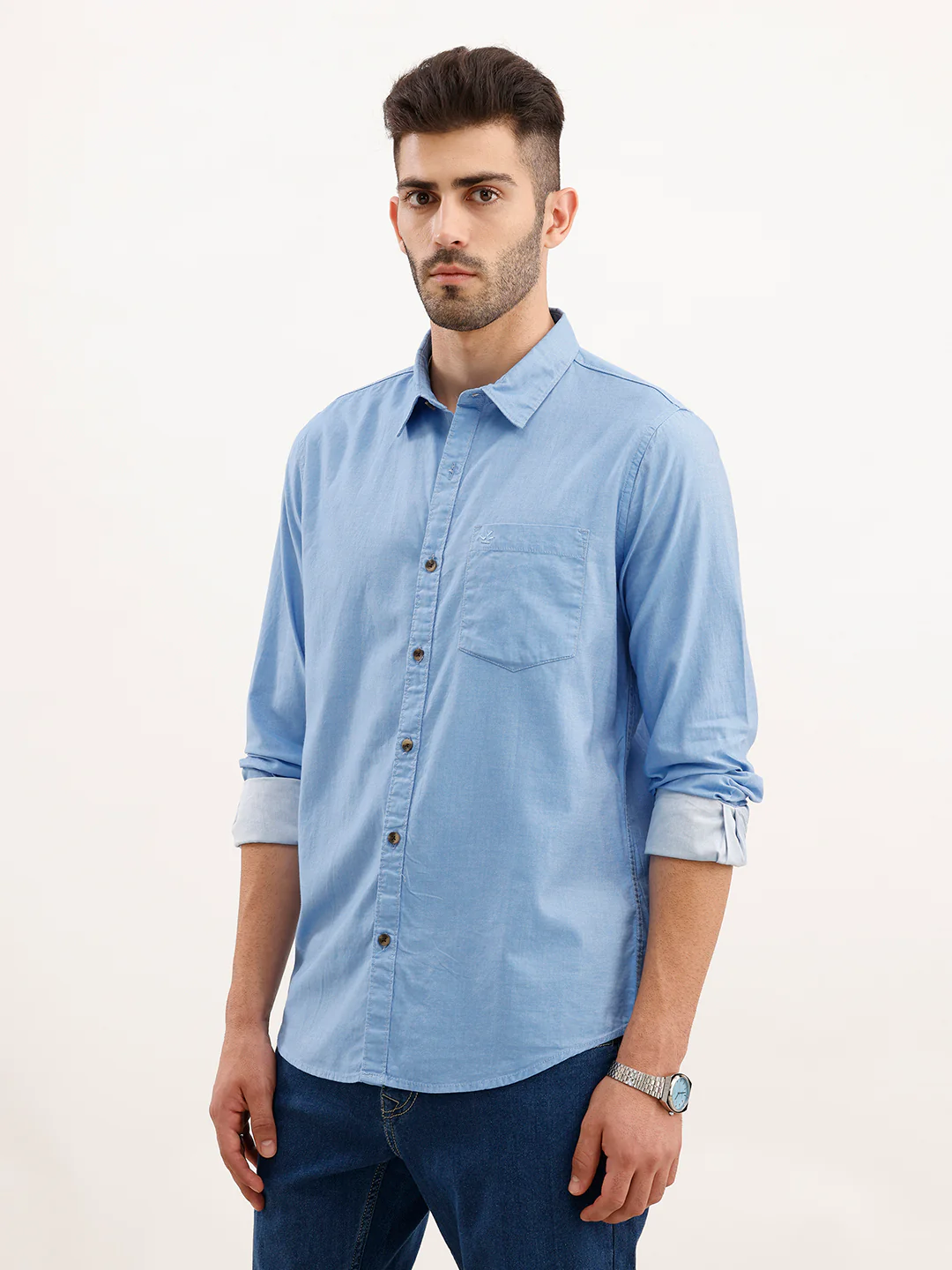 Classic Regular Fit Shirt | Light Blue - Image 4