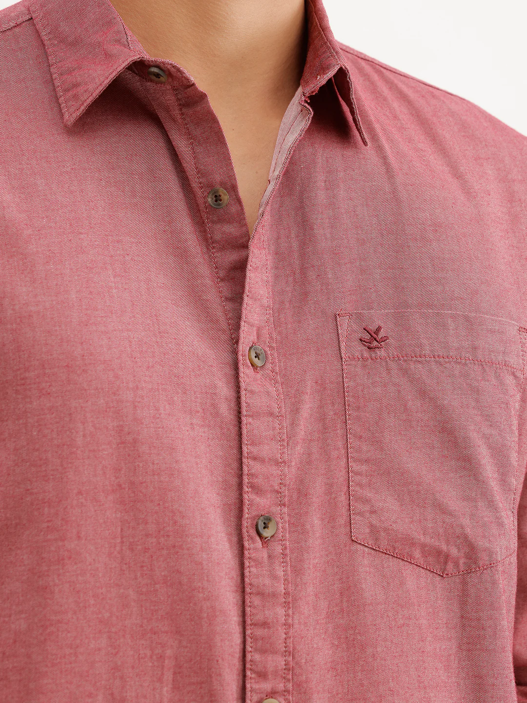 Classic Regular Fit Shirt  | Maroon - Image 5