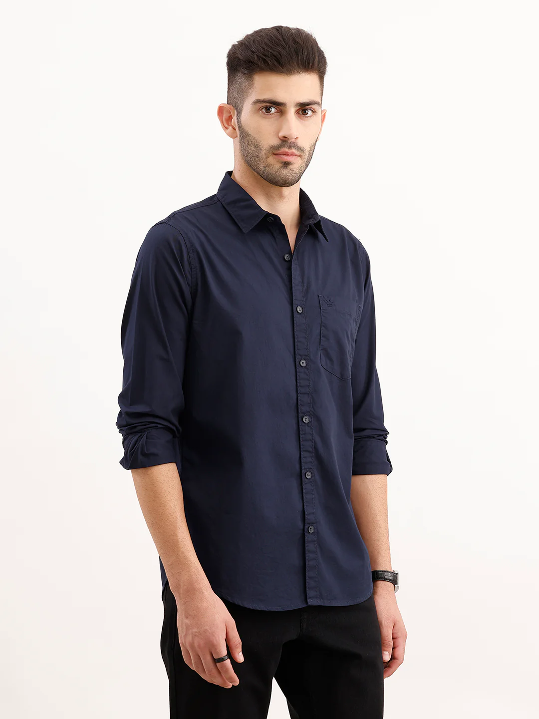 Classic Regular Fit Shirt | Navy Blue - Image 4
