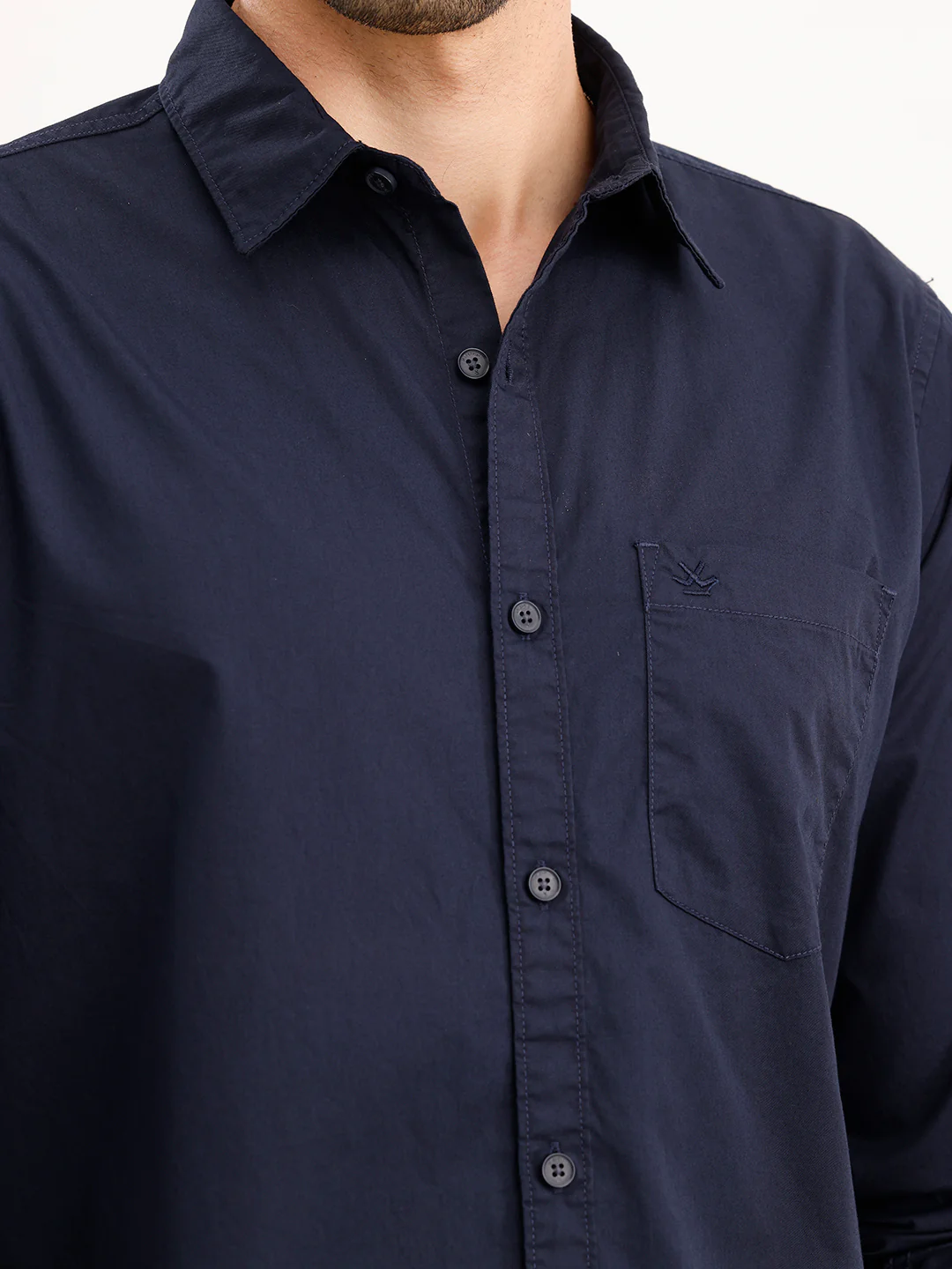 Classic Regular Fit Shirt | Navy Blue - Image 5