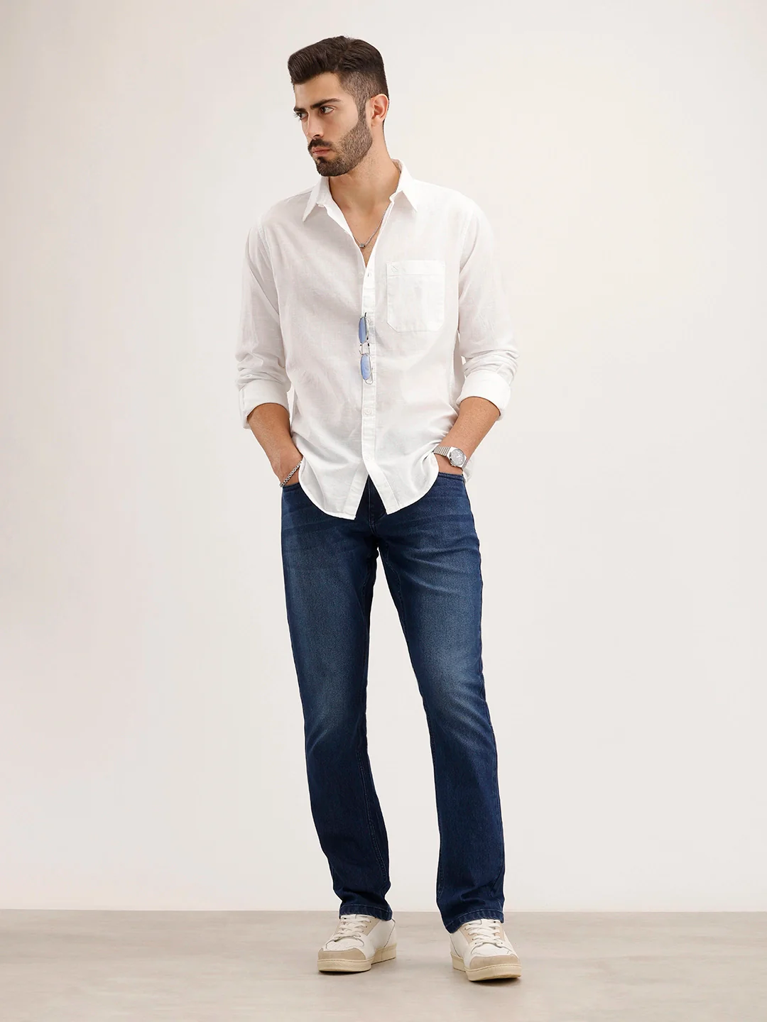 Classic Regular Fit Shirt | White - Image 2