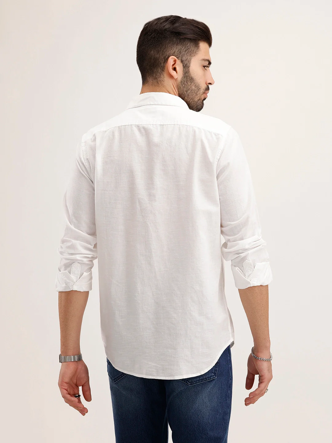 Classic Regular Fit Shirt | White - Image 3