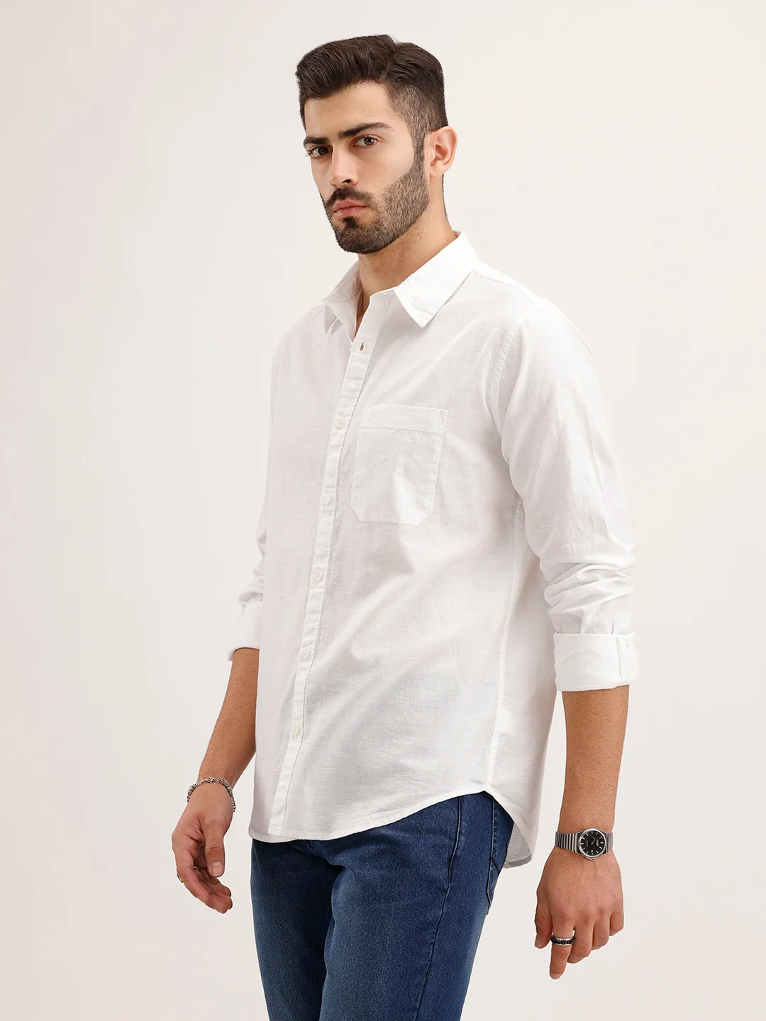 Classic Regular Fit Shirt | White - Image 4