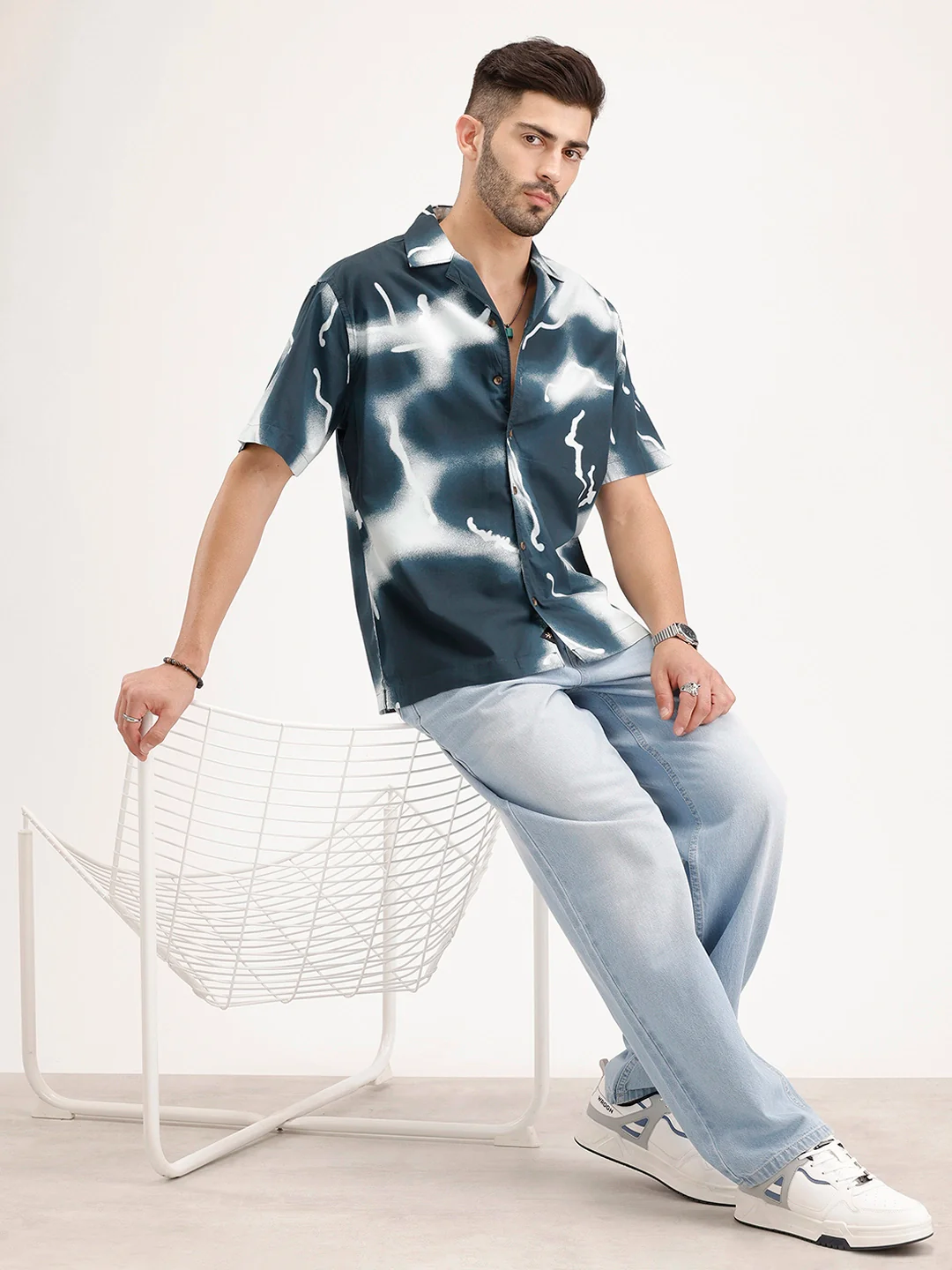 Classic Resort Collar Shirt | Blue - Image 2